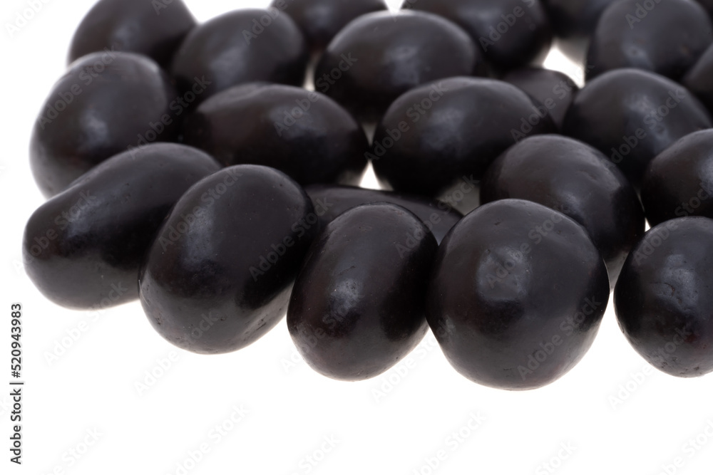 peanuts in chocolate glaze isolated peanuts in chocolate glaze isolated