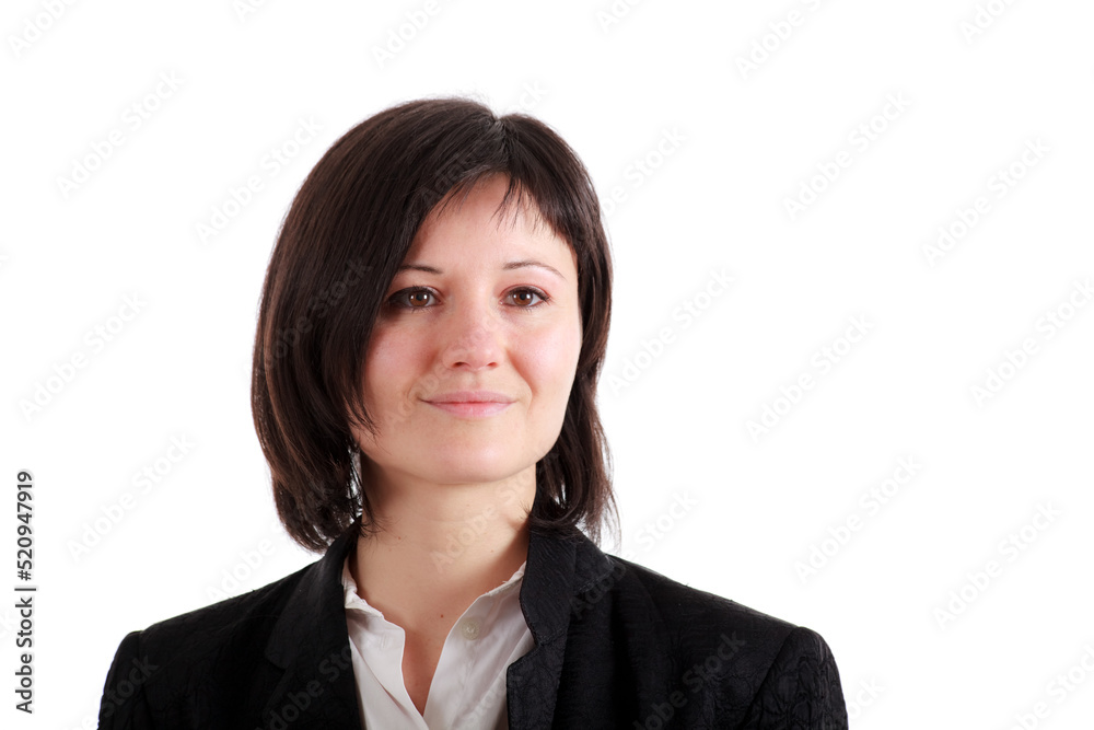 Young businesswoman isolated on white Young businesswoman isolated on white