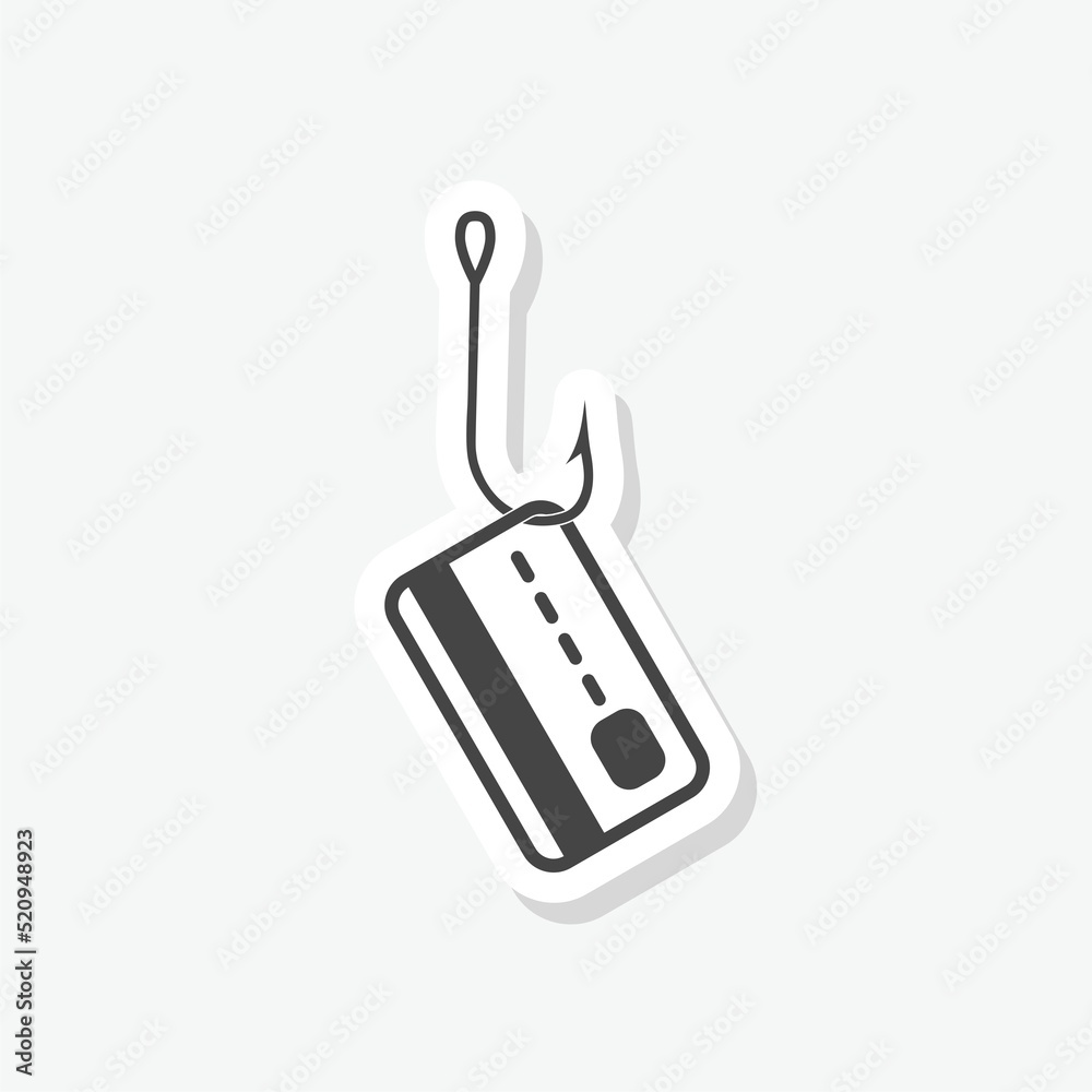 Cyber security concept icon sticker Cyber security concept icon sticker