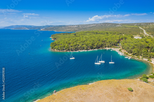 Fototapeta Naklejka Na Ścianę i Meble -  Bijar bay on the island of Cres, Adriatic sea, Croatia