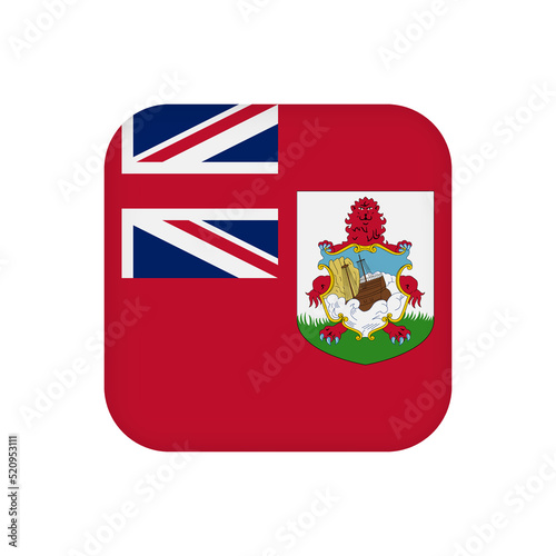 Bermuda flag, official colors. Vector illustration.
