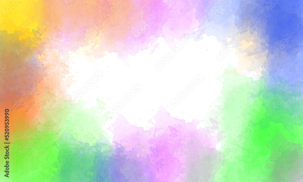 a white background with a brush of various colors
