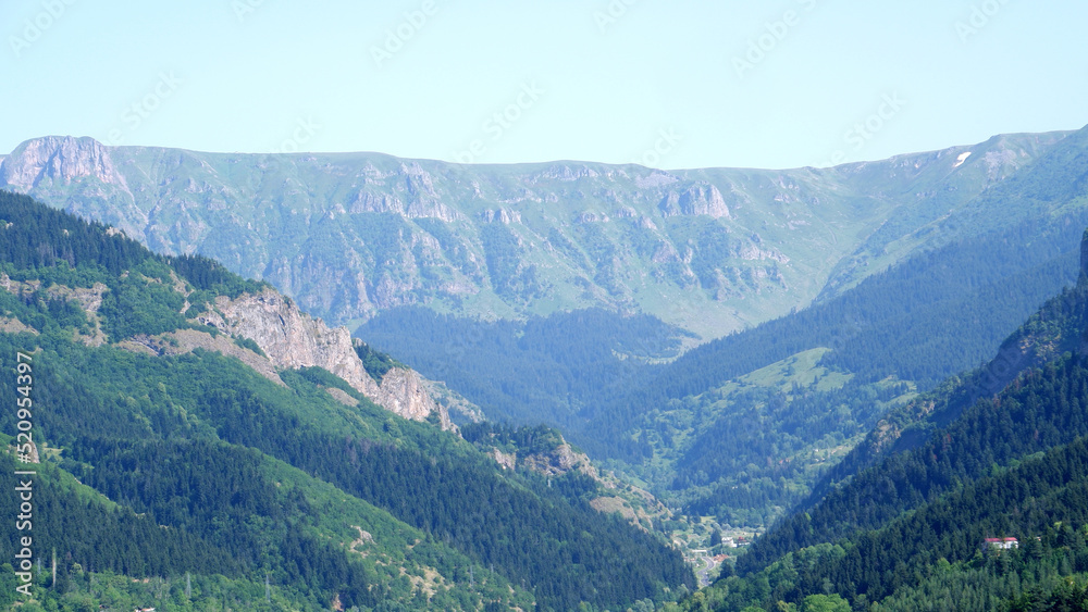 Fototapeta premium view from the top of the mountain