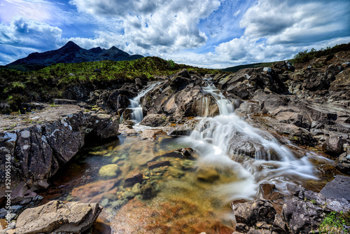 Fairy-tale landscape, The Sligachan waterfalls, Isle of Skye, Scotland