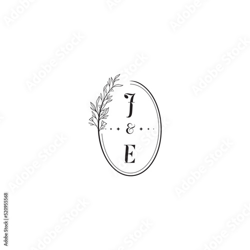 JE elegant style wedding concept logo monogram which is good for digital branding or print photo