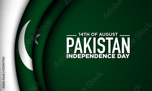 Pakistan Independence Day Background Design.