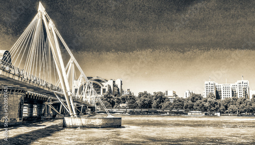 Canvas Print Waterloo Bridge in London