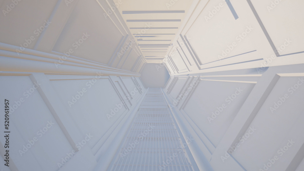 Obraz premium Spaceship Tunnel