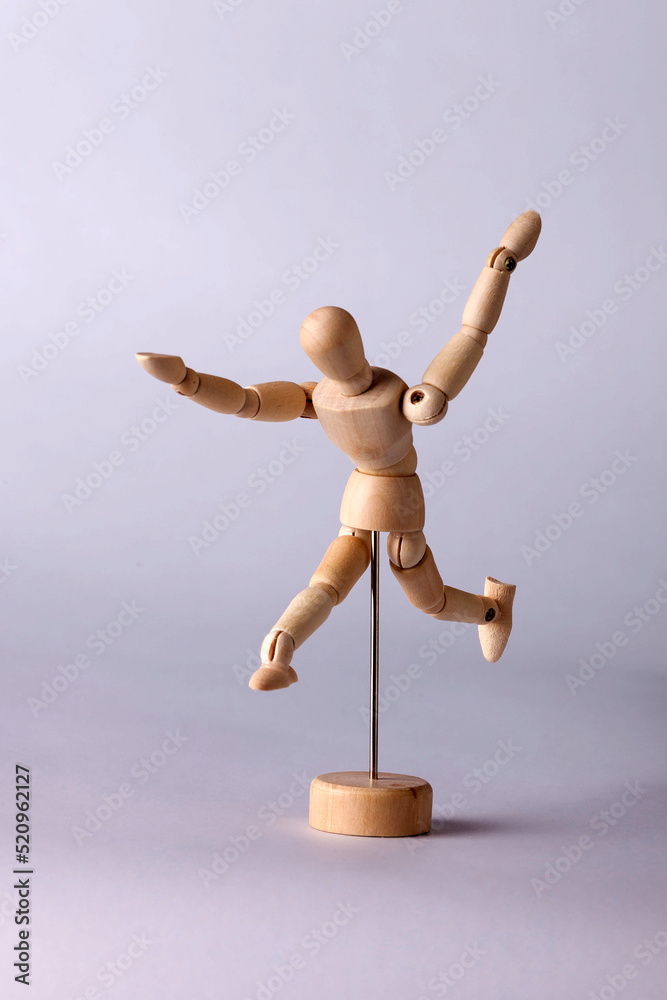Wooden model of a human figure for drawing_17