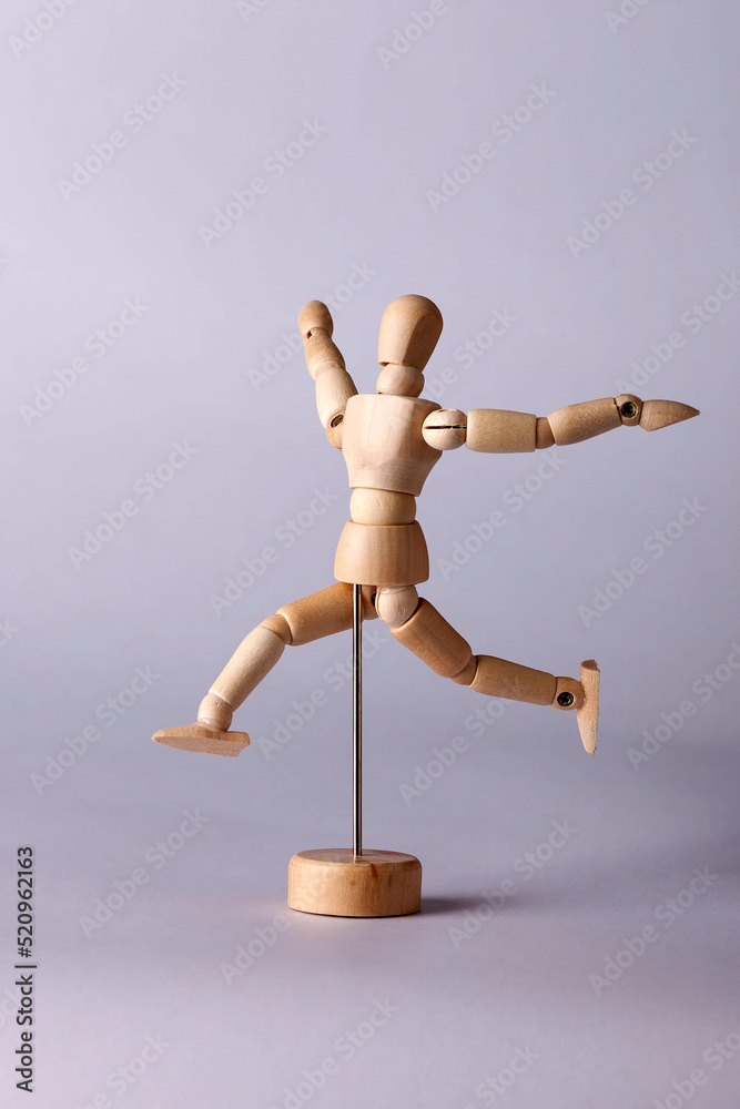 Wooden model of a human figure for drawing_13 Wooden model of a human figure for drawing_13
