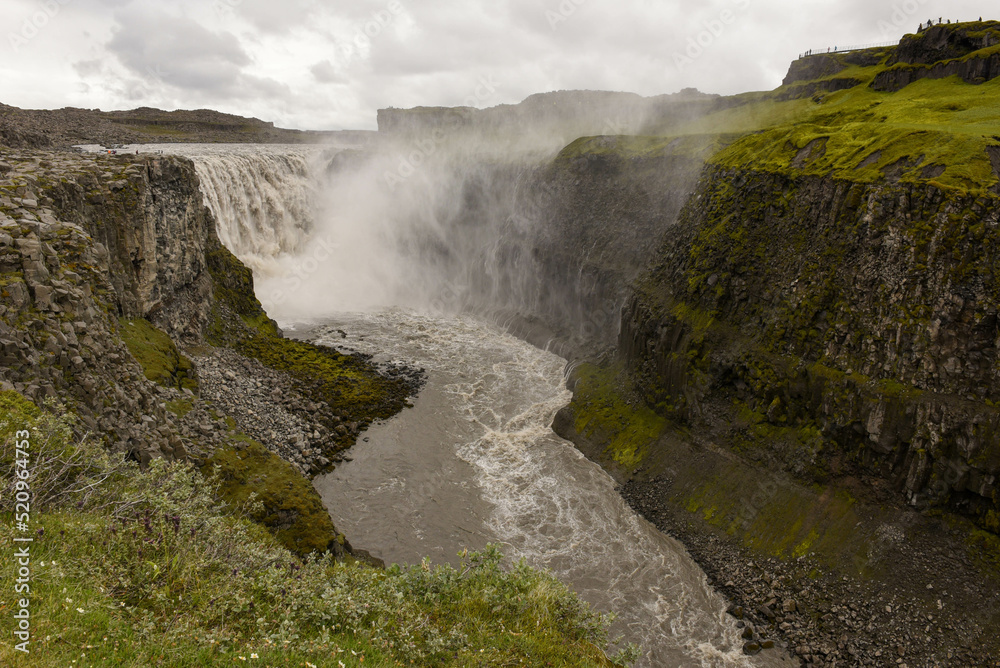 View at Dettifoss waterfall in Iceland View at Dettifoss waterfall in Iceland