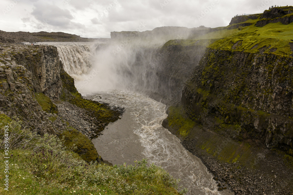 View at Dettifoss waterfall in Iceland