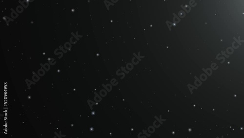 particles on black in space