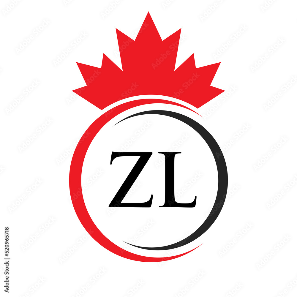 Letter ZL Maple Leaf Logo Template Symbol Canadian Business, Company Logo Concept Vector Template Letter ZL Maple Leaf Logo Template Symbol Canadian Business, Company Logo Concept Vector Template