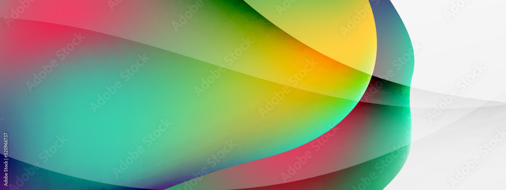 Obraz premium Fluid color abstract background. Liquid gradients, wave pattern. Trendy techno business template for wallpaper, banner, background or landing