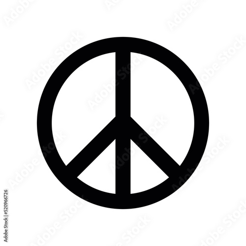 Peace vector logo symbol on alpha transparent background - Stop war, no war, conflicts, make peace, stop fights