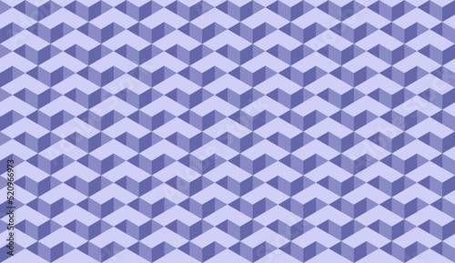 Color of year 2022 very peri seamless isometric pattern. Violet abstract endless isometric labyrinth. Seamless geometric pattern. Vector background