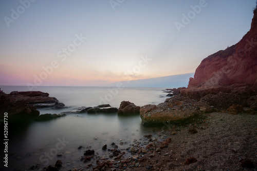 sunset over the sea