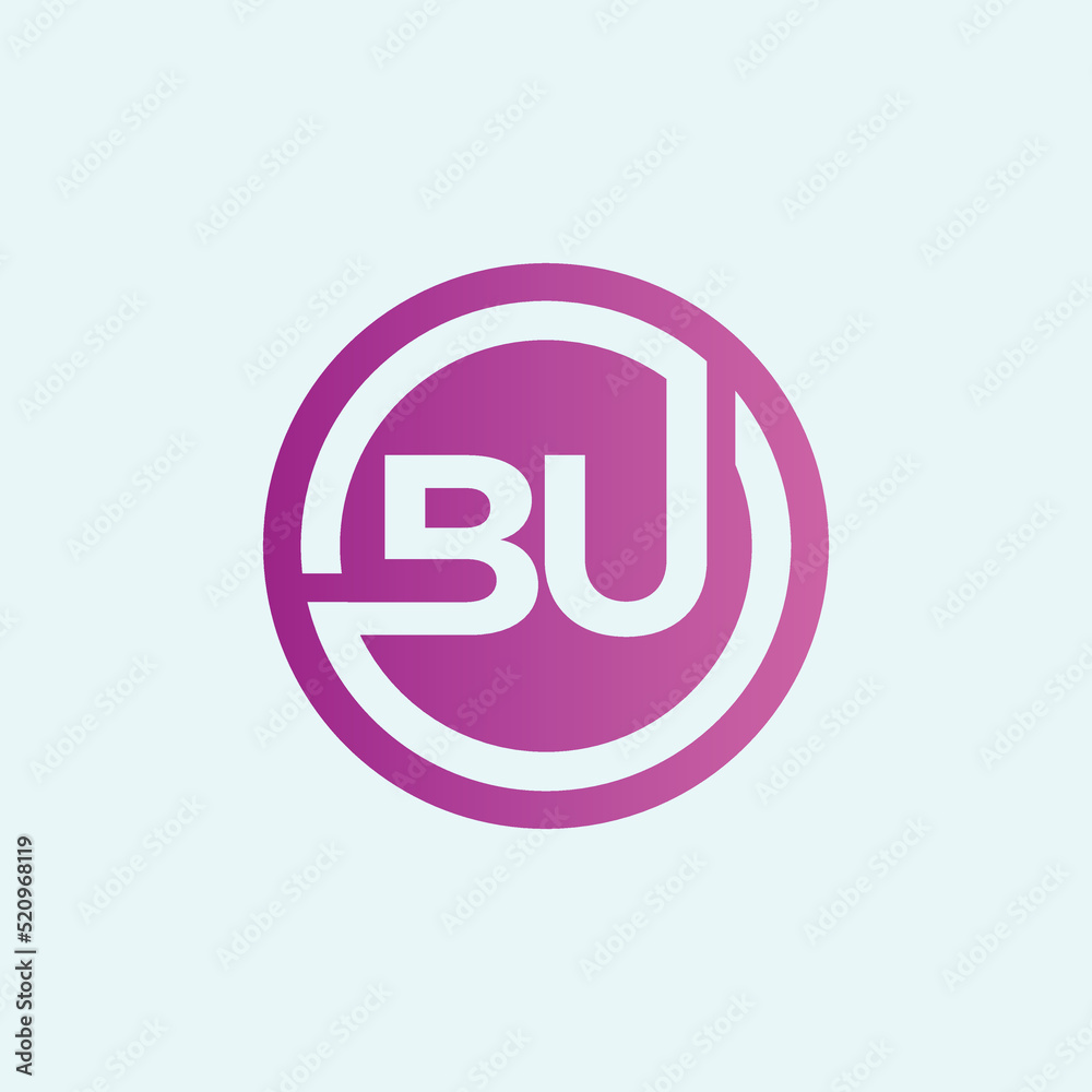 Logo Design Consisting of Letters B and U in a Circle Logo Design Consisting of Letters B and U in a Circle