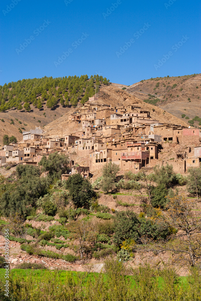 Berber village in the Atlas mountains, Morocco