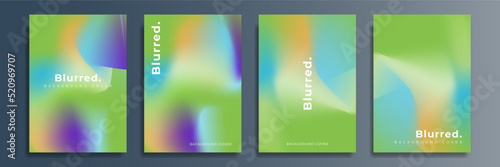 Bundle set of bright vector colorful watercolor background for poster or brochure cover design