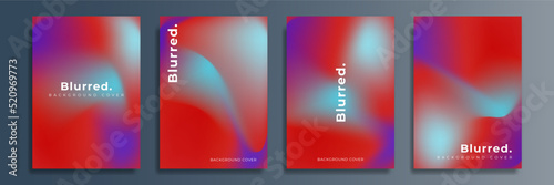 Bundle set of bright vector colorful watercolor background for poster or brochure cover design