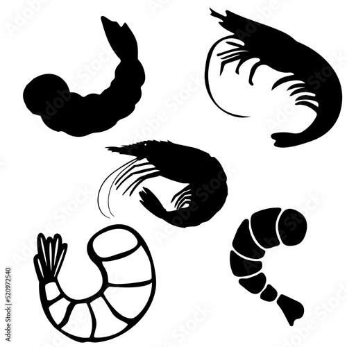 Shrimp Silhouettes