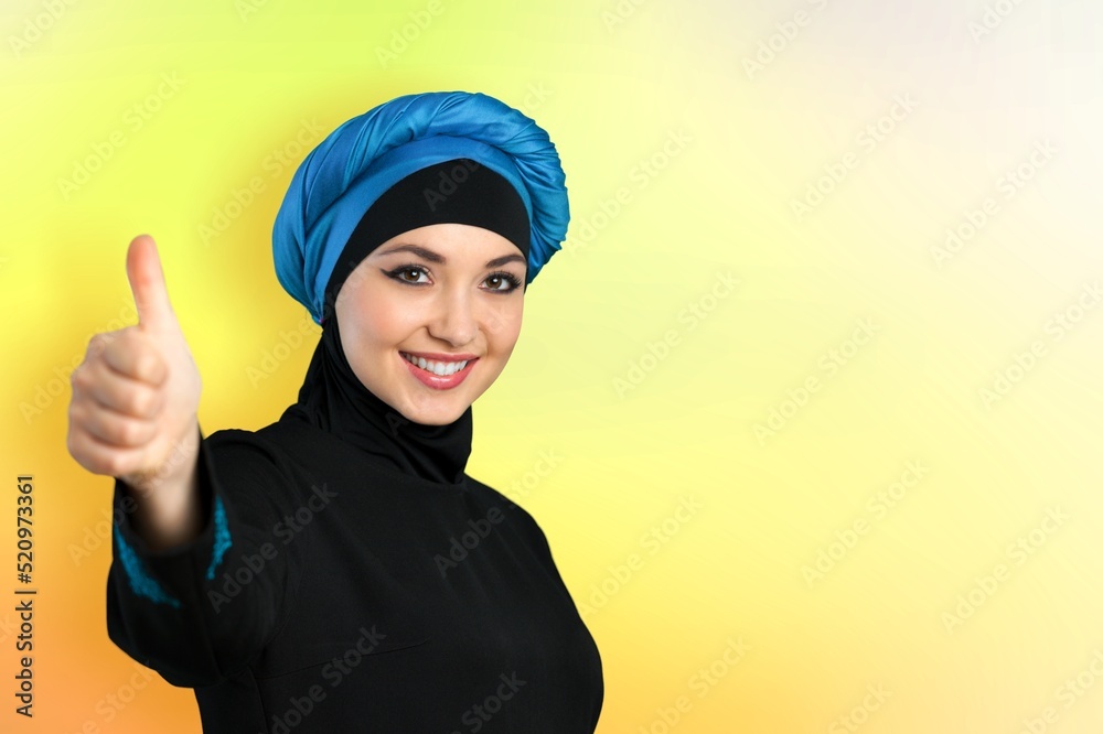 Shocked beautiful woman over yellow background Shocked beautiful woman over yellow background