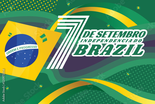 banner for brazil independence day 7 september