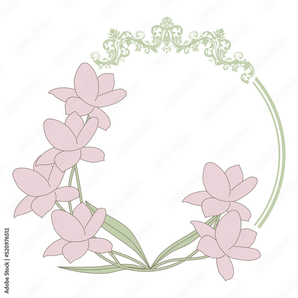 frame with flowers frame with flowers