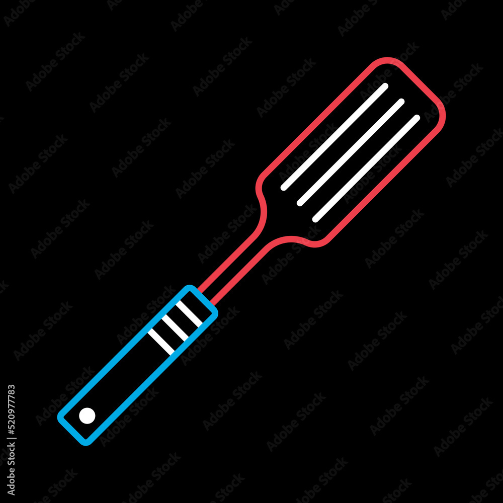 Kitchen spatula vector icon. Kitchen appliances Kitchen spatula vector icon. Kitchen appliances