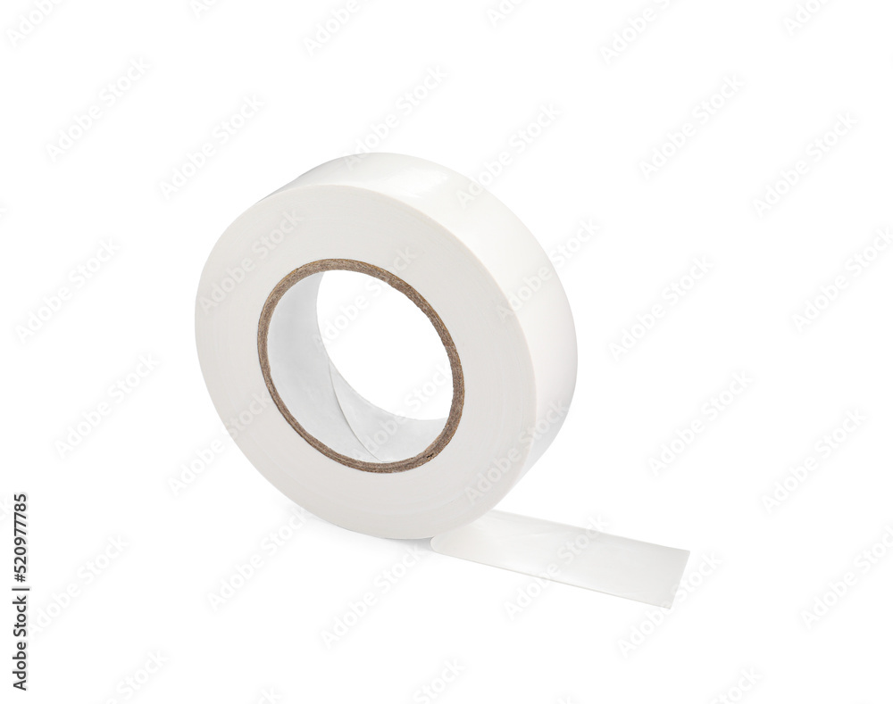 Insulating tape isolated on white. Electrician's supply Insulating tape isolated on white. Electrician's supply