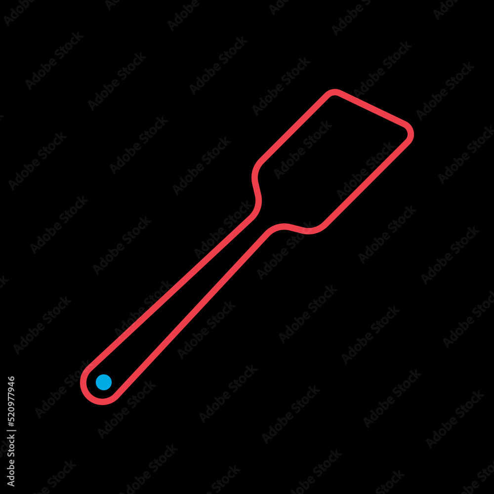 Kitchen wooden spatula vector icon Kitchen wooden spatula vector icon
