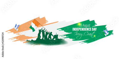 Vector illustration for Ivory Coast Independence Day