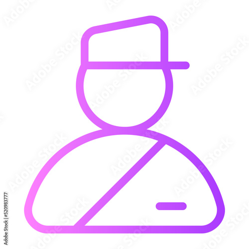 officer gradient icon