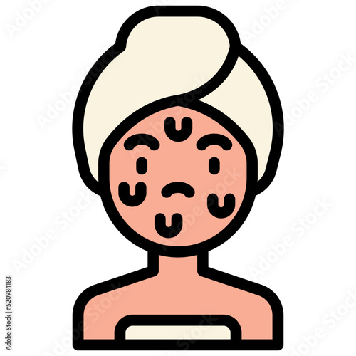 oily filled outline icon