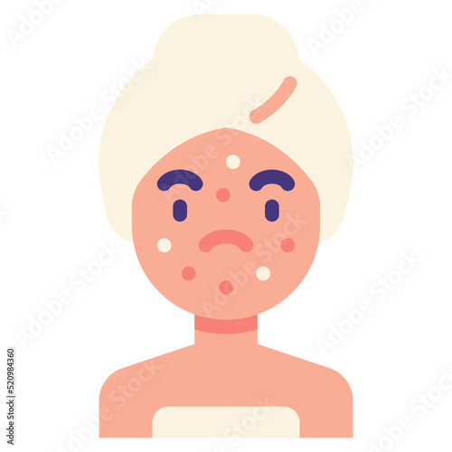 acne flat icon