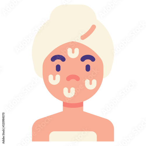 oily flat icon
