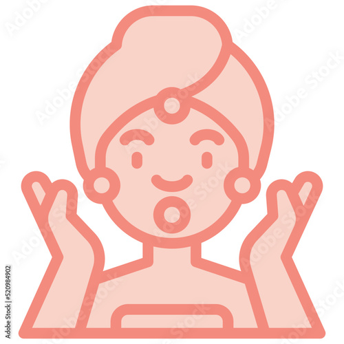 skincare two tone icon