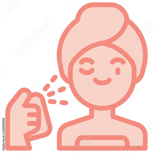 spraying two tone icon