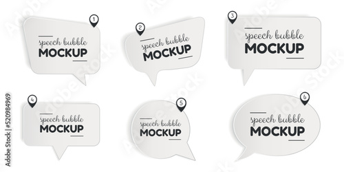Speech Bubble Set - Different Vector Illustrations Isolated On White Background © FotoIdee