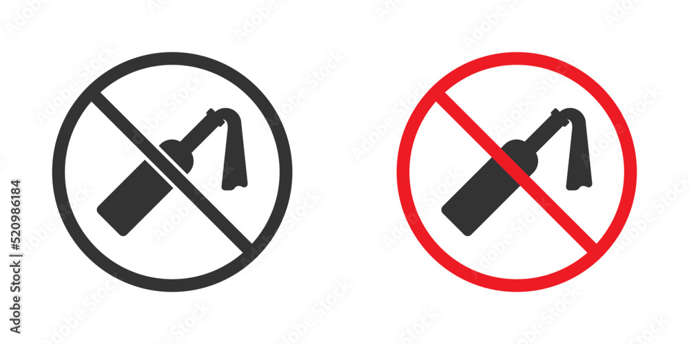 Molotov cocktail forbidden symbol. No riot sign. Flat vector illustration. Molotov cocktail forbidden symbol. No riot sign. Flat vector illustration.