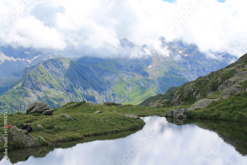 Lauzon Lake in Chapelle en Valgaudemar in the french alps
 photo