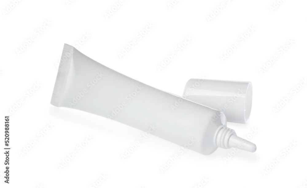 Tube of hand cream isolated on white Tube of hand cream isolated on white
