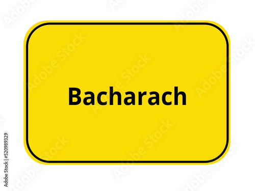 Ortseingangschild - Bacharach