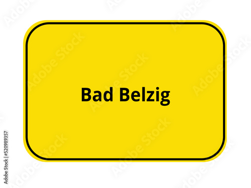 Ortseingangschild - Bad Belzig