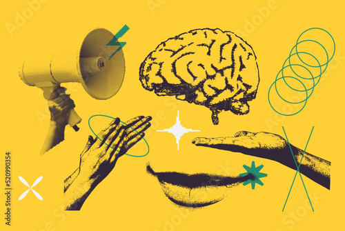 Geometric Vector Shape. Figure isolated on background.