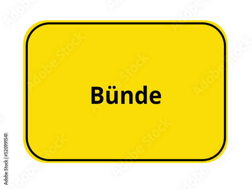Ortseingangsschild - Bünde