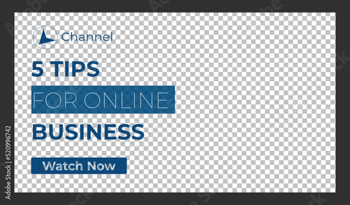 Editable Creative corporate social media web banner and youtube thumbnail template | Youtube live stream video thumbnail for marketing agency | video thumbnail | Youtube thumbnail 