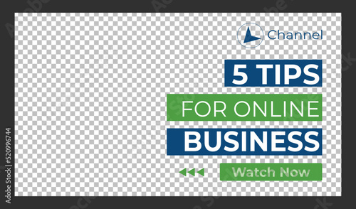 Editable Creative corporate social media web banner and youtube thumbnail template | Youtube live stream video thumbnail for marketing agency | video thumbnail | Youtube thumbnail 